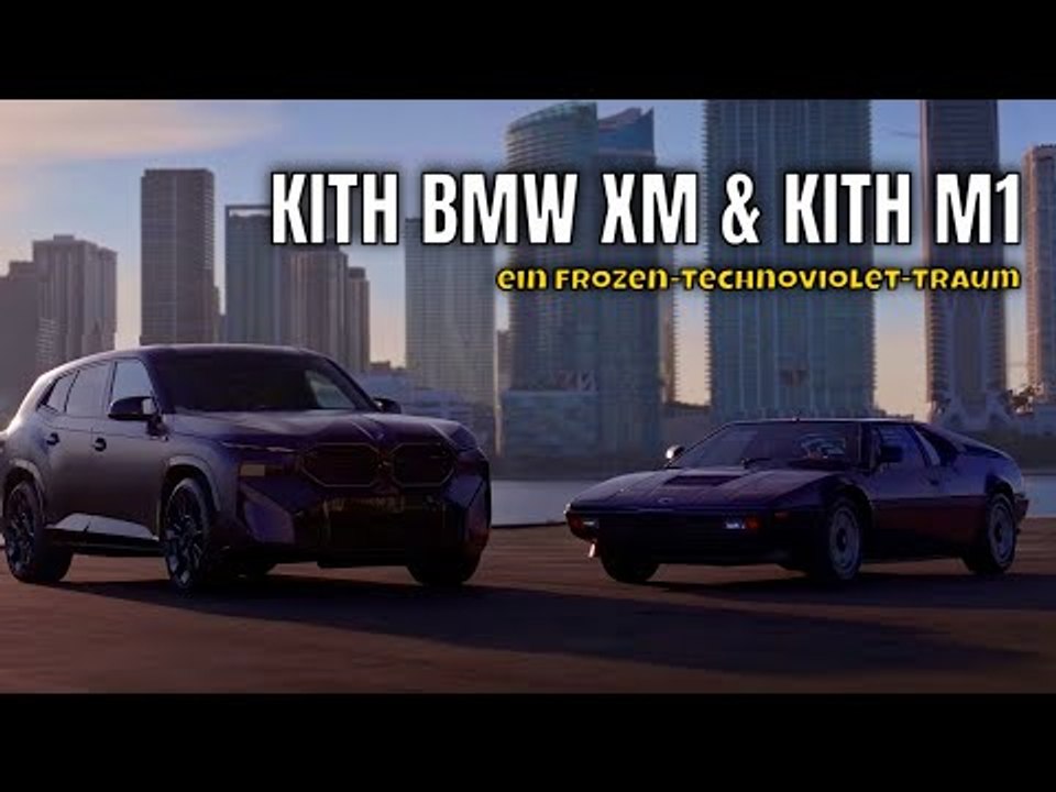 Kith bmw xm trifft auf kith m1: frozen technoviolet power-duo | die fakten