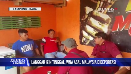 Langgar Izin Tinggal, WNA Asal Malaysia Dideportasi