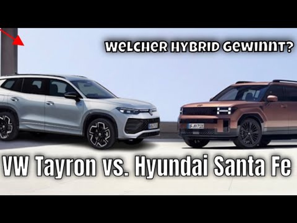 VW Tayron vs. Hyundai Santa Fe: Welches Hybrid-SUV rockt mehr?
