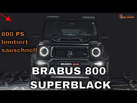 2025 BRABUS 800 SUPERBLACK – 800 PS G-Klasse Monster im Full-Black-Look!
