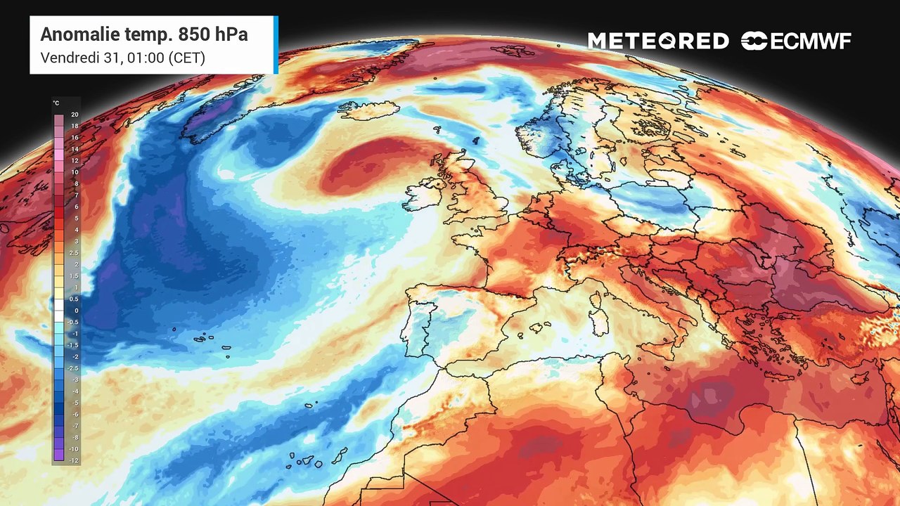 Anomalies masses d'air