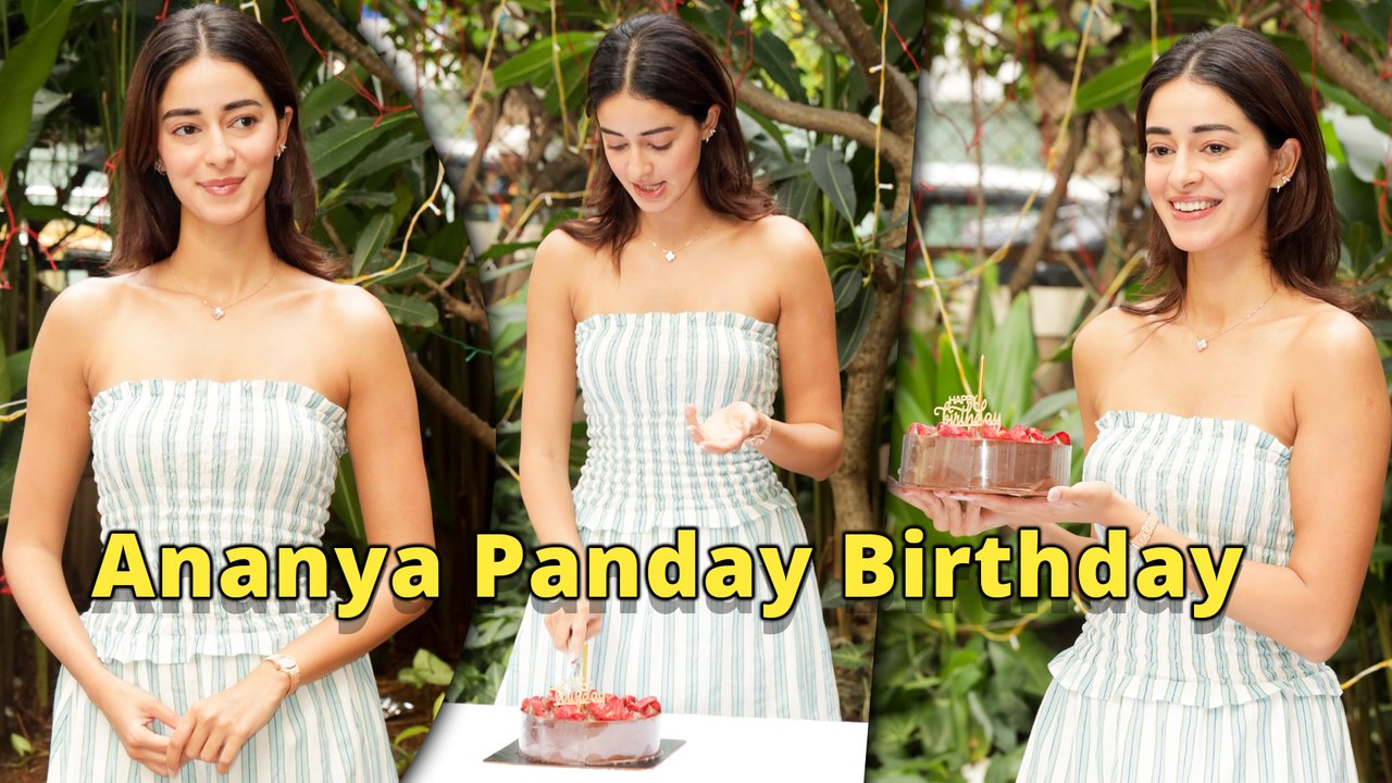 Ananya Panday’s 27th Birthday: Actress Cuts Cake & Spreads Joy With Media