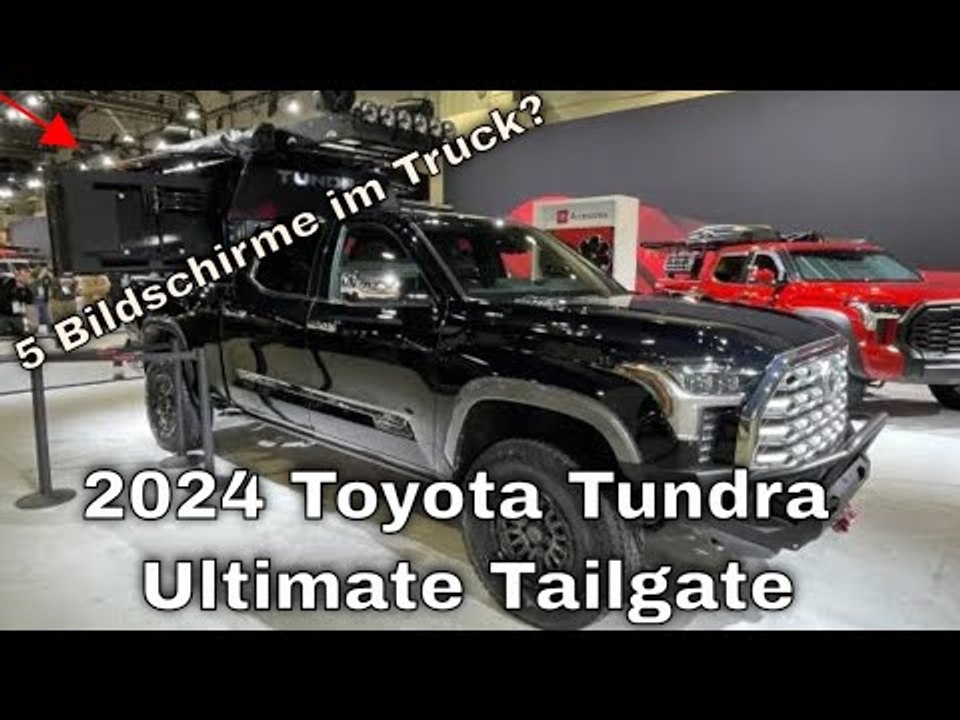 Toyota tundra ultimate tailgate: 5 bildschirme & 437 ps | für die sema 2024