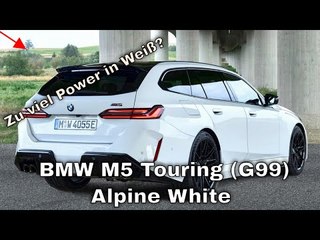 BMW M5 Touring (G99) in Alpine White | Exterieur, Interieur, Fahraufnahmen, Sound