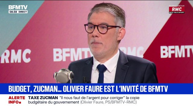 Budget: Il nous faut de l'argent pour corriger la copie du gouvernement, affirme Olivier Faure (PS)