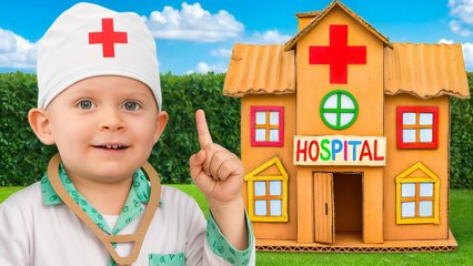 Cardboard Hospital Adventure 🏥 Oliver Helps Patients