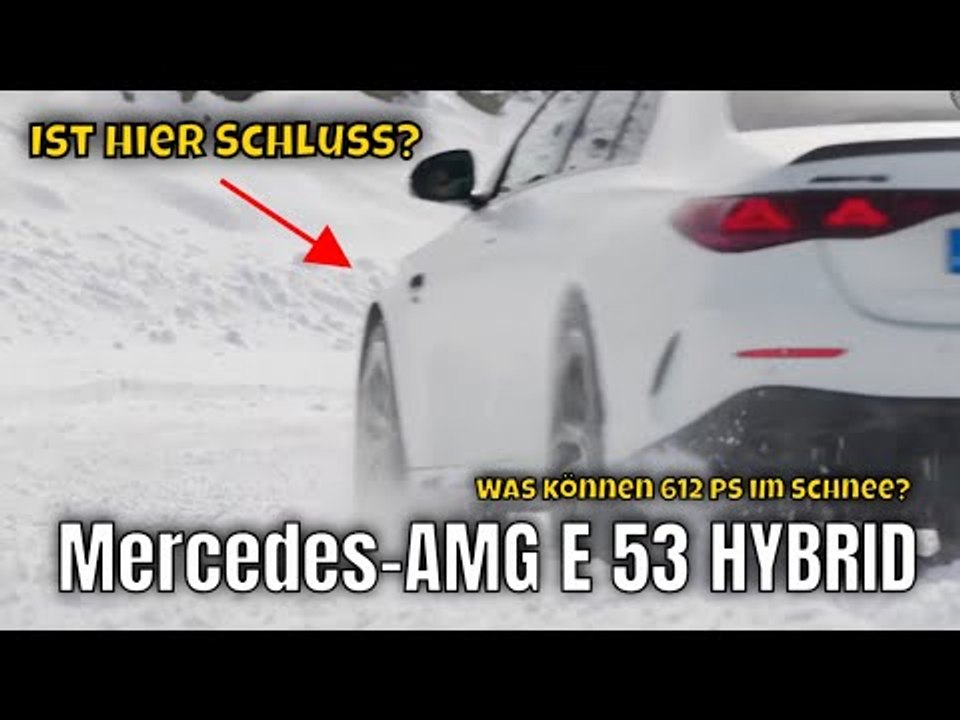 2025 Mercedes-AMG E 53 HYBRID 4MATIC+: Schnee-Performance mit 612 PS im Test