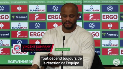 Kompany heureux de la réaction de son équipe