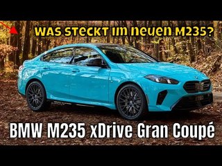 2025 BMW M235 xDrive Gran Coupé (F74): Borusan Blue außen & rot/schwarzes Interieur | die Fakten