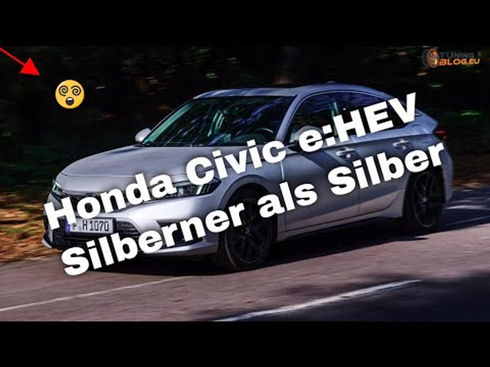 2024 Honda Civic e:HEV mit verrückter 64% 'echt Silber' Lackierung