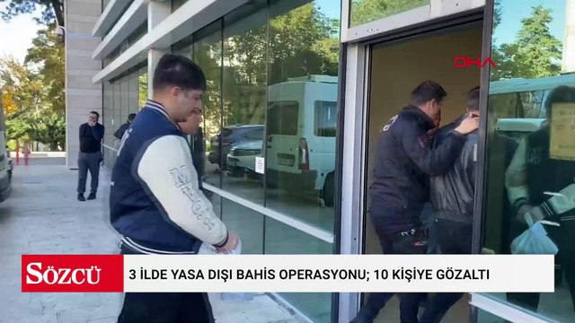 3 ilde yasa dışı bahis operasyonu; 10 kişiye gözaltı