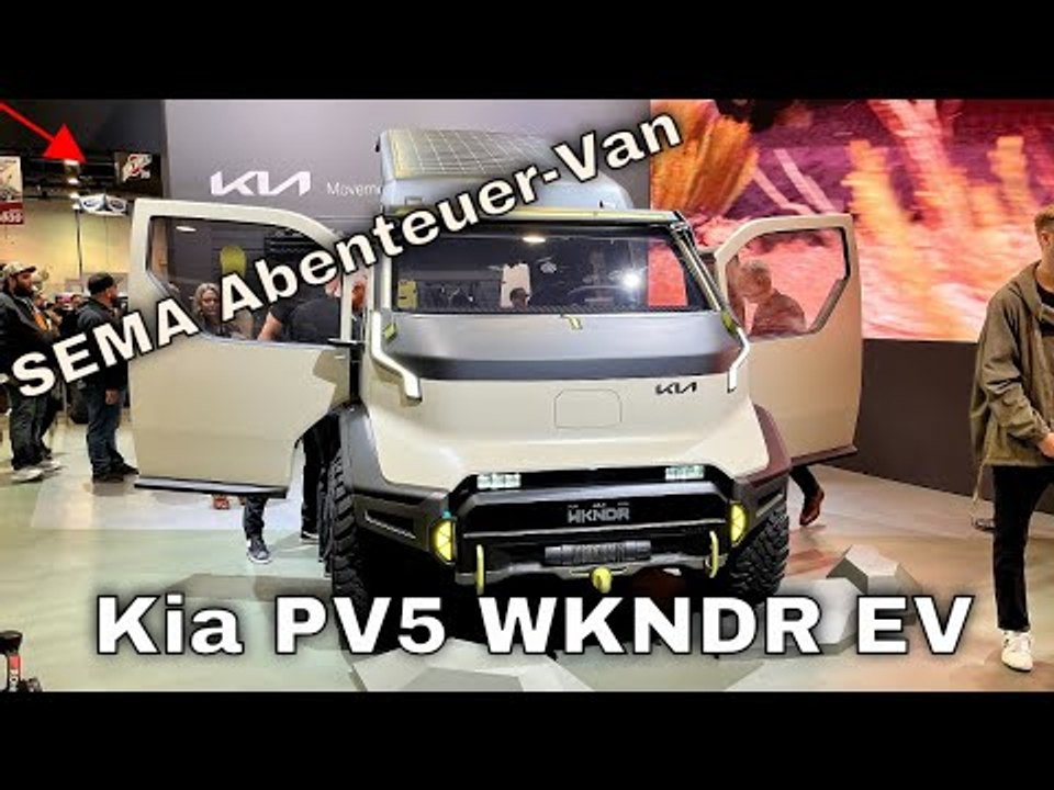 Kia PV5 WKNDR & EV9 WKNDR: Der ultimative EV Van für Abenteuer auf der SEMA 2024