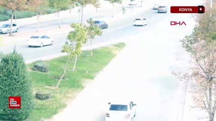 Konya'da polisi görünce, otomobilin yolcu koltuğuna geçti cezadan kaçamadı