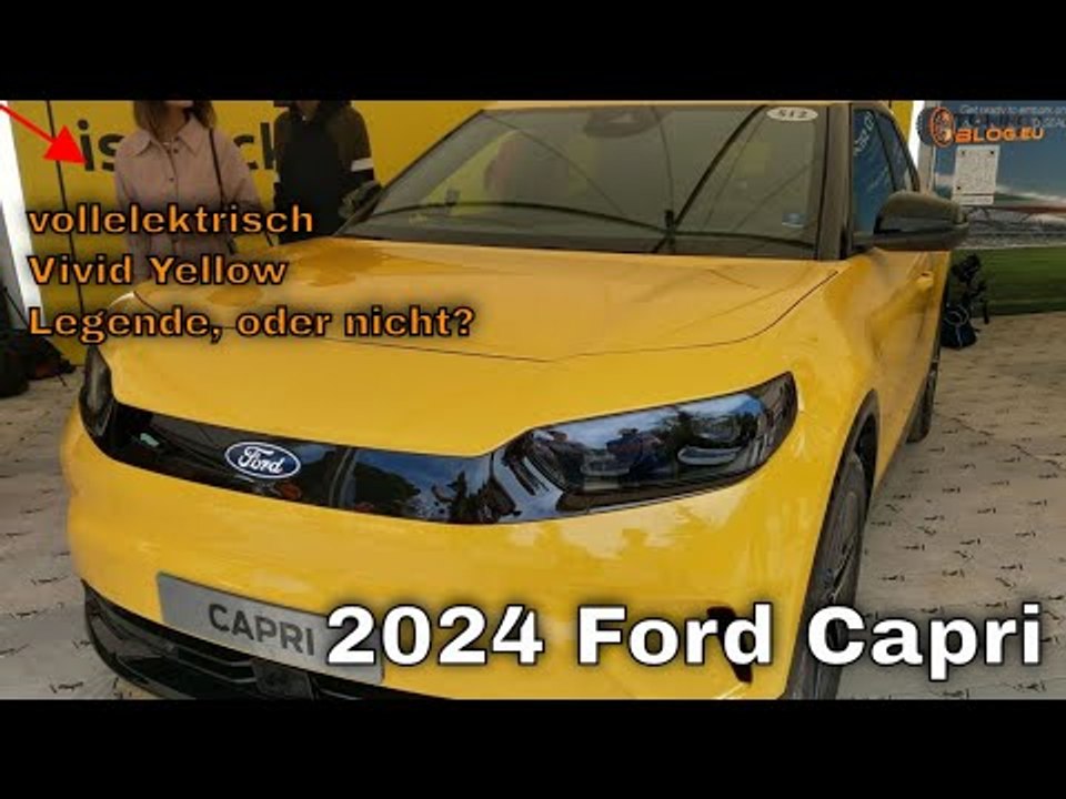Ford Capri 2024: Das Revival einer Legende in knalligem Vivid-Gelb!