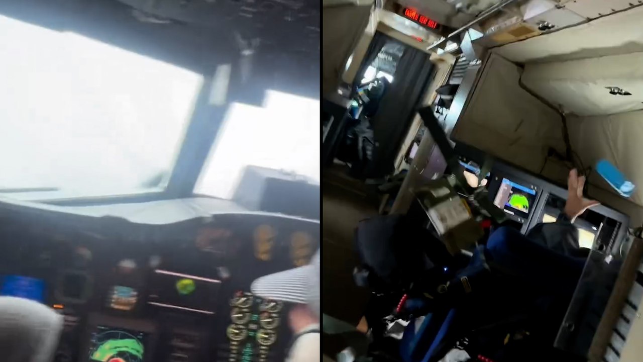 Así viven el huracán Melissa desde dentro de su avión los famosos 'cazadores de huracanes'