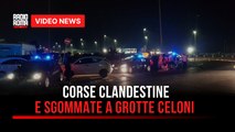 Corse clandestine e sgommate a Grotte Celoni