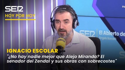 Escolar: "¿No hay nadie mejor que Alejo Miranda? El senador del Zendal y sus obras con sobrecostes millonarios"