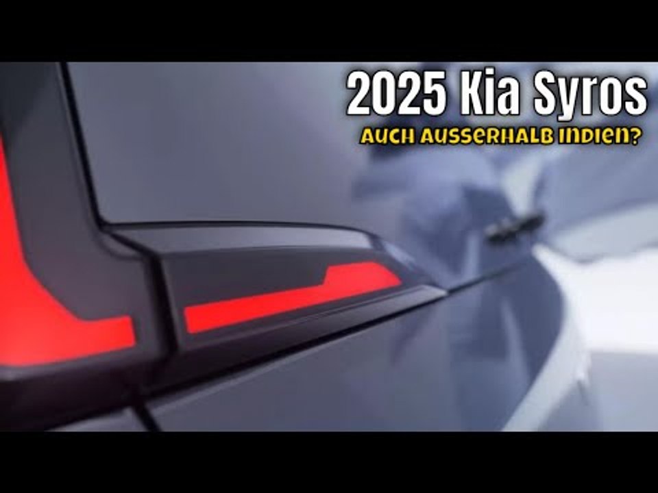 2025 Kia Syros: das ist der erste Blick auf Kias neuen Crossover