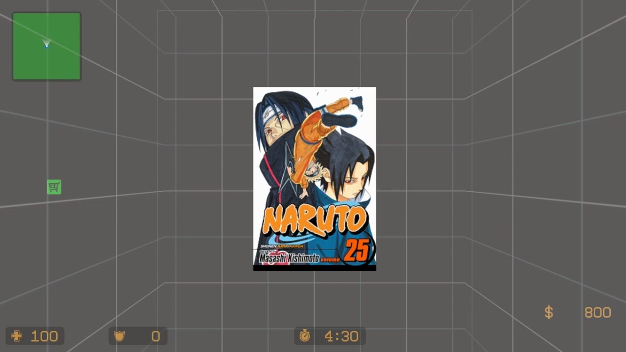 NARUTO Volume 25 Cover Art spray mod | Counter-Strike: Source