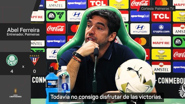 Abel Ferreira, entre lágrimas tras llegar a la final de Libertadores: “No consigo disfrutar de las victorias”
