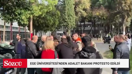 Adalet Bakanı Yılmaz Tunç’u protesto eden öğrencilere gözaltı!