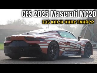 Maserati MC20 zur CES 2025: Autonomer Supersportwagen bricht Rekorde!