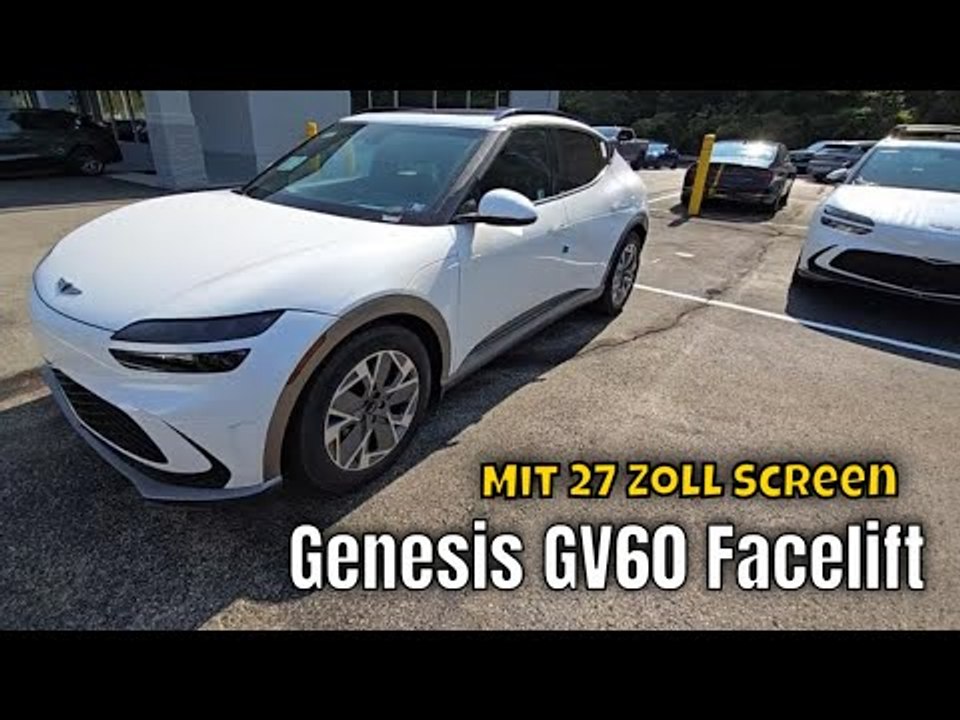 2025 Genesis GV60 (Facelift): Premium-Crossover erhält 27 Zoll Infotainment