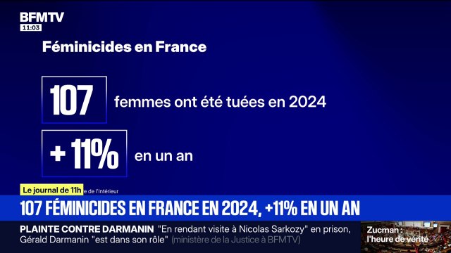 107 femmes tuées par leur conjoint ou ex-conjoint en 2024, en hausse de 11% sur un an