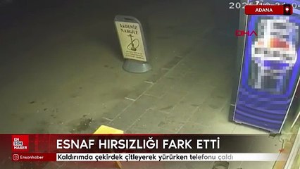 Adana'da kaldırımda çekirdek çitleyerek yürürken cep telefonunu çaldı