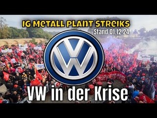 Tarifkonflikt bei VW: IG Metall kündigt Warnstreiks an | Fakten vom 01.12.2024
