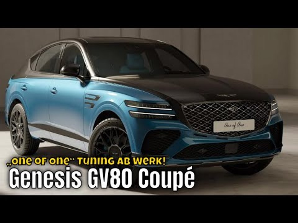 Genesis GV80 Coupé „One of One“ – Luxus auf Maß | was kann die hauseigene Custom-Abteilung?