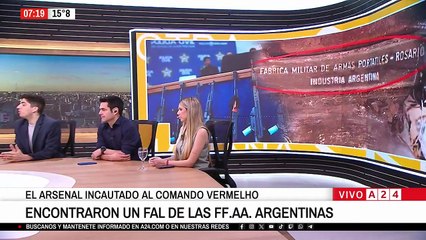 Armas argentinas en manos del Comando Vermelho