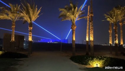 A Giza giochi di luce spettacolari per il nuovo Grande Museo Egizio