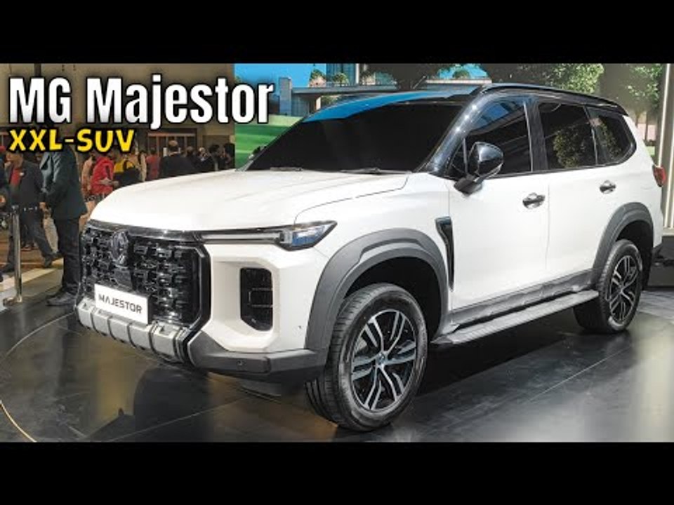 2025 mg majestor: xxl-suv weltpremiere auf der bharat mobility expo