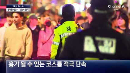 이태원 초비상…흉기 우려 코스튬 단속