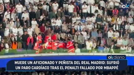 Muere un aficionado y peñista del Real Madrid: sufrió un paro cardíaco tras el penalti fallado por Mbappé