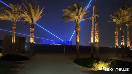 A Giza giochi di luce spettacolari per il nuovo Grande Museo Egizio