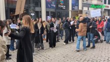 Manifestation des enseignants à Liège