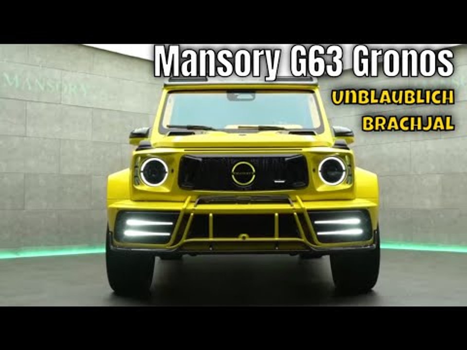2024 mercedes-amg g63 als mansory gronos: irrer 850 ps geländewagen-monster!