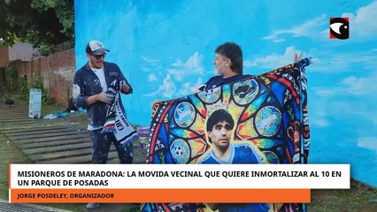 Misioneros de Maradona, la movida vecinal que quiere inmortalizar al 10 en un parque de Posadas
