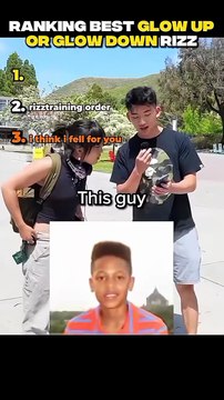 Ranking best glow up or glow down #rizz #rizzler #ranking #rankings #ranked #best #bestrizz