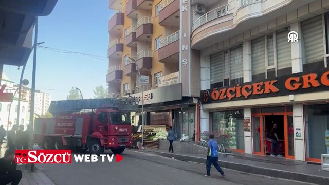 Siirt'te apartmanda çıkan yangında 7 kişi dumandan etkilendi