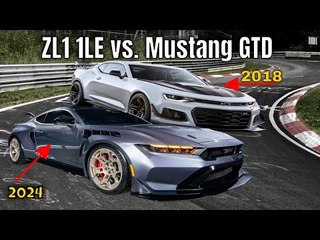 2018 Camaro ZL1 1LE vs. 2024 Ford Mustang GTD | Vergleich - volle Runde auf der Nordschleife