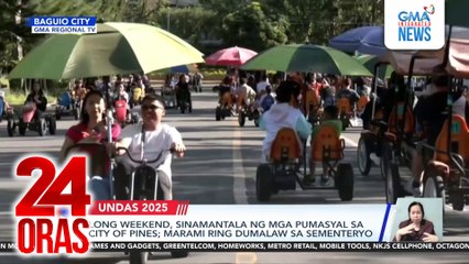 Long weekend, sinamantala ng mga pumasyal sa City of Pines; marami ring dumalaw sa sementeryo | 24 Oras