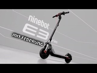 2025 Ninebot E3 D: Neuer E-Scooter mit Federung und 55 km Reichweite