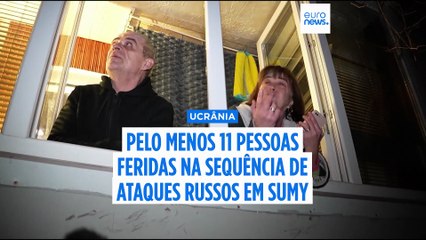 Pelo menos 11 pessoas ficaram feridas, incluindo 4 crianças, após ataque russo em Sumy