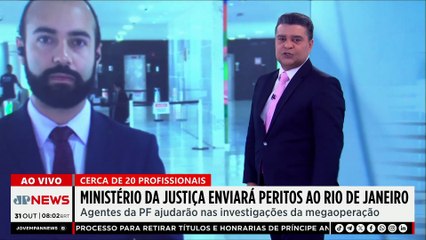 Ministério da Justiça envia peritos ao Rio para auxiliar em investigações