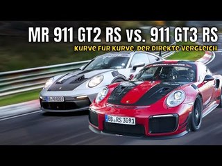 Manthey Racing Porsche 911 GT2 RS vs. Porsche 911 GT3 RS (992) | Nordschleife direktes Duell