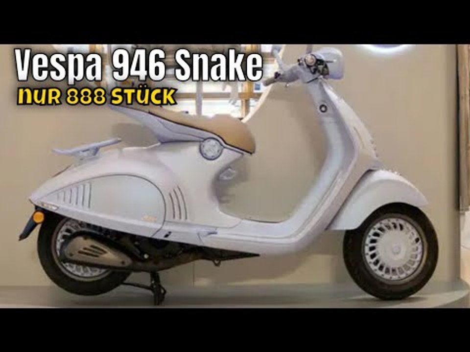 2025 vespa 946 snake: limitiertes schlangen-design und 125-ccm-power