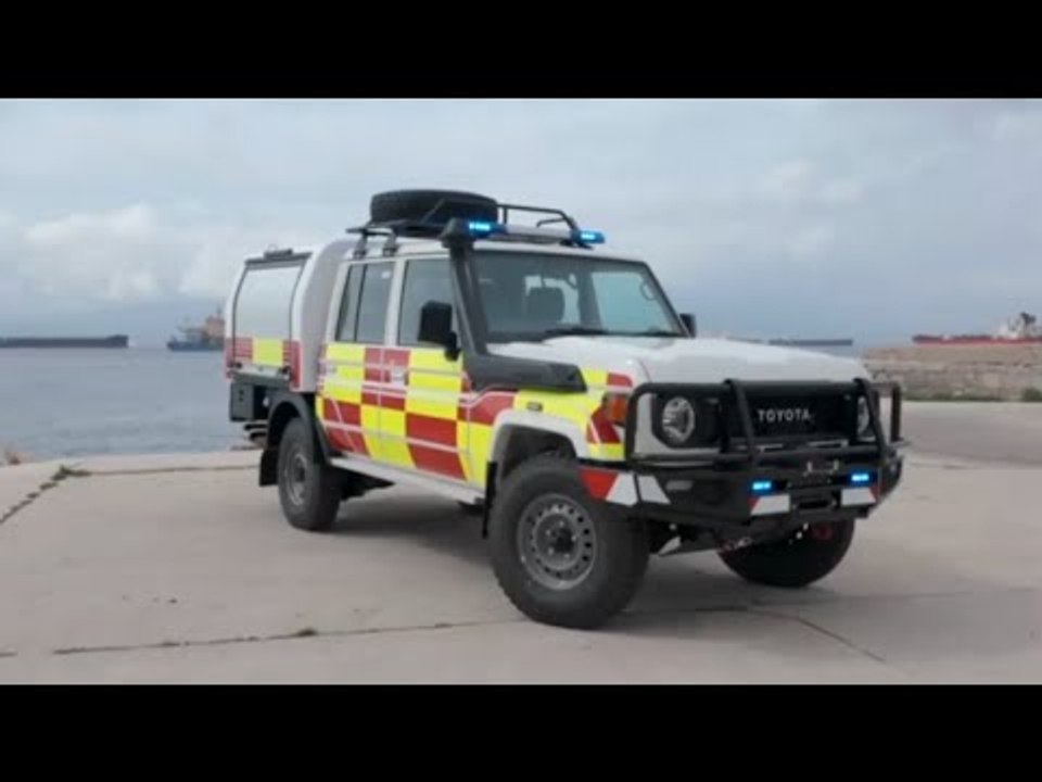 Land Cruiser 70 – Feuerwehrauto mit Spezialausrüstung im Details